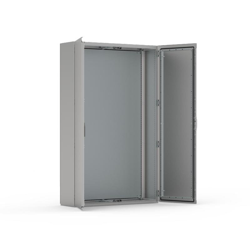 EKDS20164 nVent Hoffman Floor standing, 2000x1600x400, Compact enclosure, 2-door, with MP, stainless