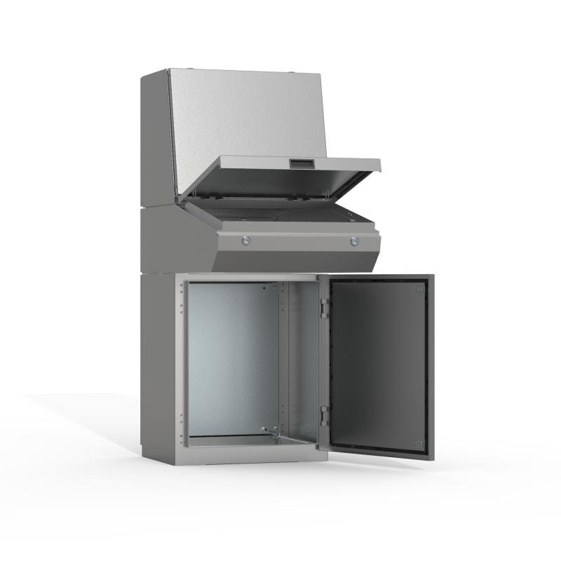 MPCS061 nVent Hoffman Top console, 500x600x494, Combinable enclosure, no MP, Stainless steel 304, IP