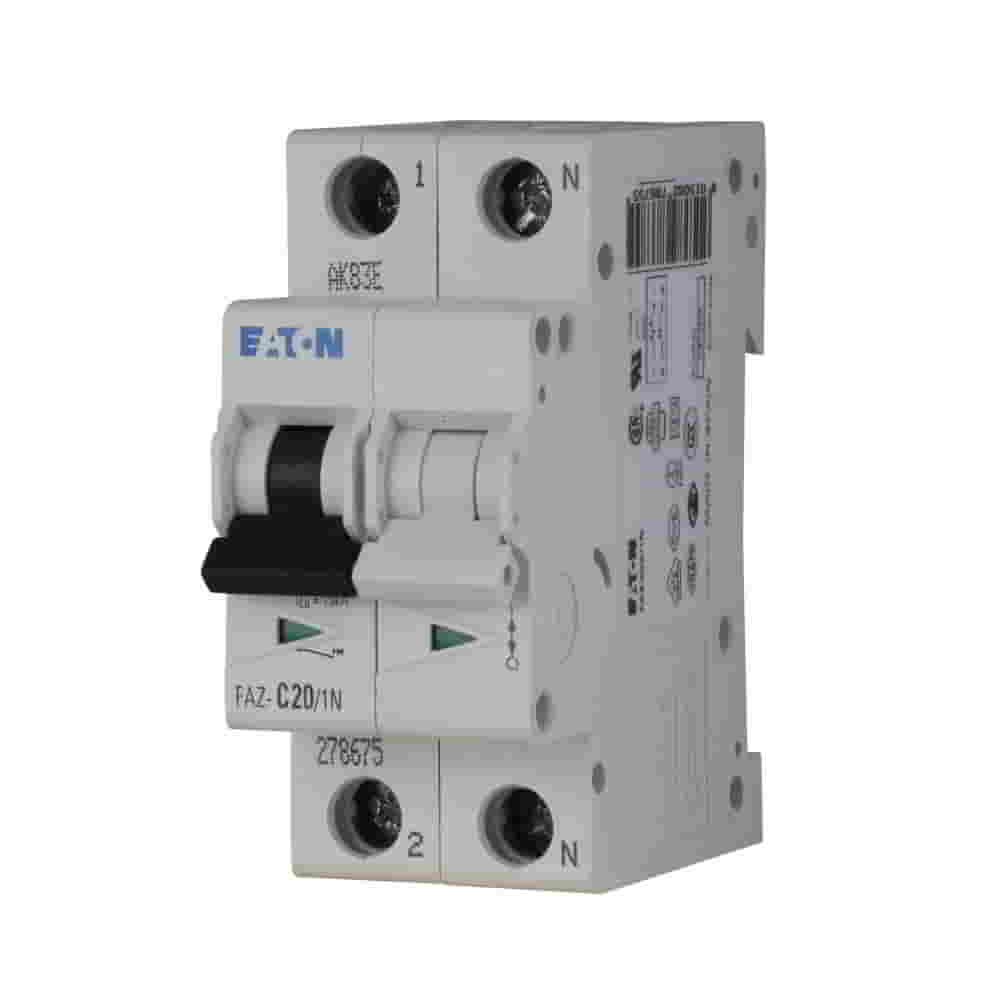 Eaton Moeller FAZ6-C16/1N MCB, 16A, 1-Pole+N, C-Type, 6 kA - 239066