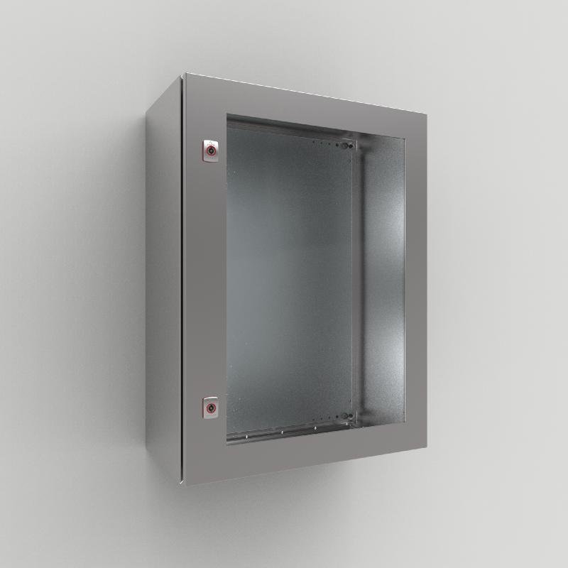 ADCS06080 nVent Hoffman Glazed door, 600x800, Stainless 304, 3mm double bit lock