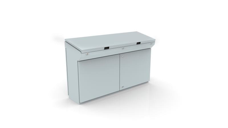 MPG16R5 nVent Hoffman Console, 985x1600x400, Compact enclosure, with MP, mild steel, IP55