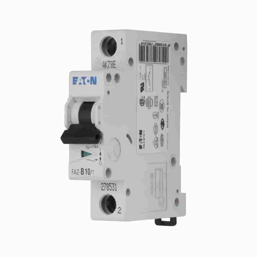 Eaton Moeller FAZ-B6/1 MCB, 6A, B-type, 1-Pole, 15kA - 278529