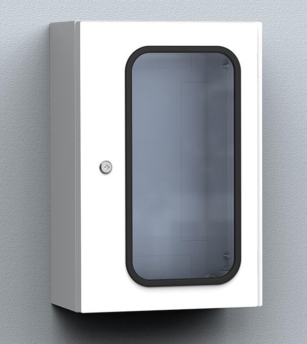 UCPT640 nVent Hoffman Wall mounted, 615x415x230, Compact enclosure, 1-glazed door, no MP, polyester,